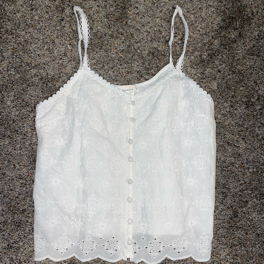 white crop top